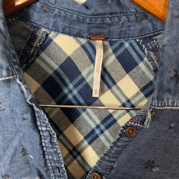 free people | dottie over you denim top - Picture 5 of 8